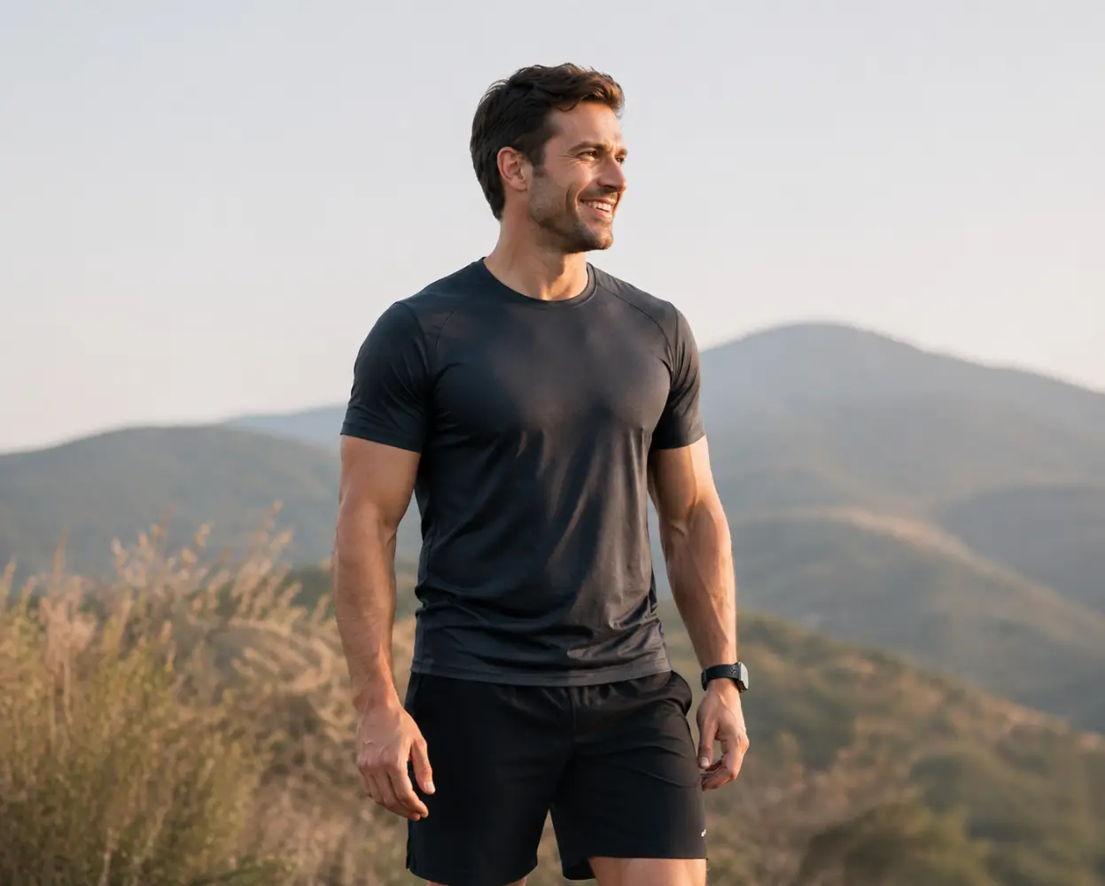 Active man outdoors representing personalized testosterone optimization and hormone therapy services in Texas.
